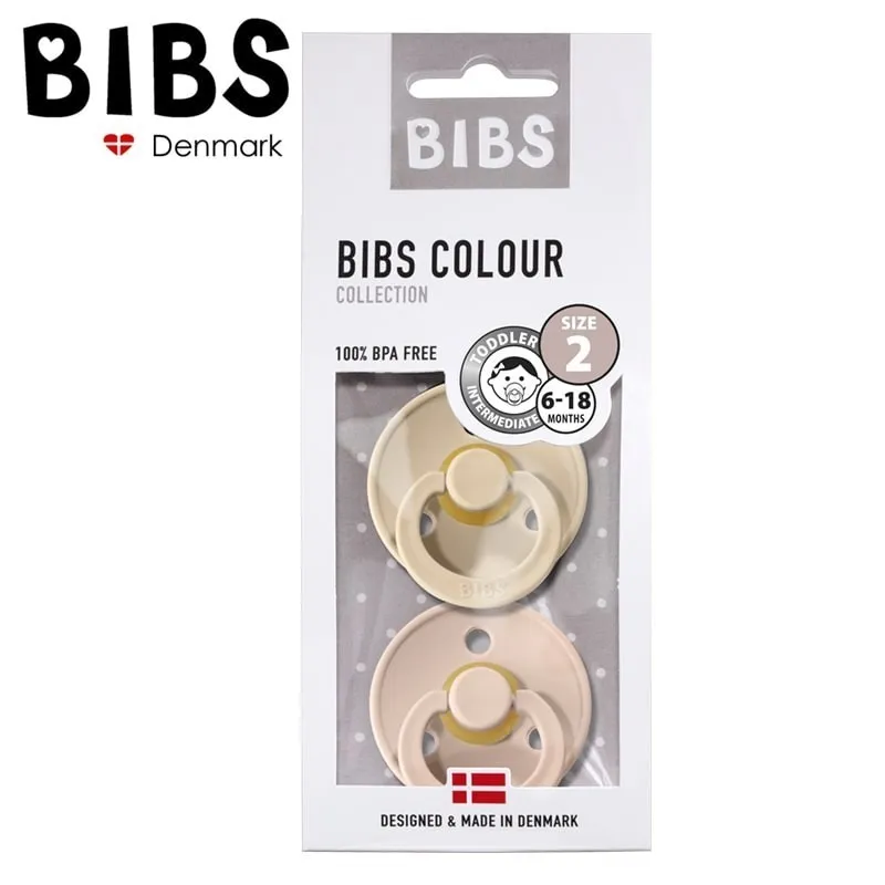BIBS Szín 2-csomag Méret 2-M cumi 6m+ (Hevea gumi) Blush & Vanilla