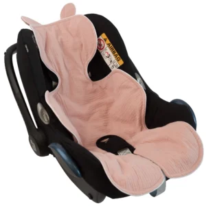 Muszlin autósülés takaró Pink