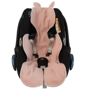 Muszlin autósülés takaró Pink