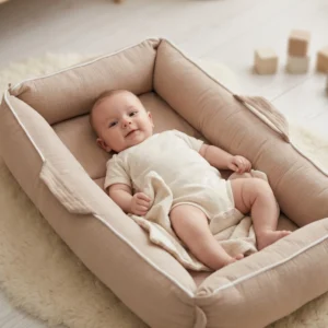 Hush Magnetic Babafészek Cuddly Muslin Beige