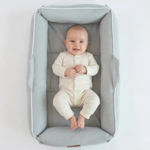 Hush Magnetic Babafészek Cuddly Muslin Grey